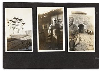 (CHINA) A selection of four small albums documenting travel and wartime in China.